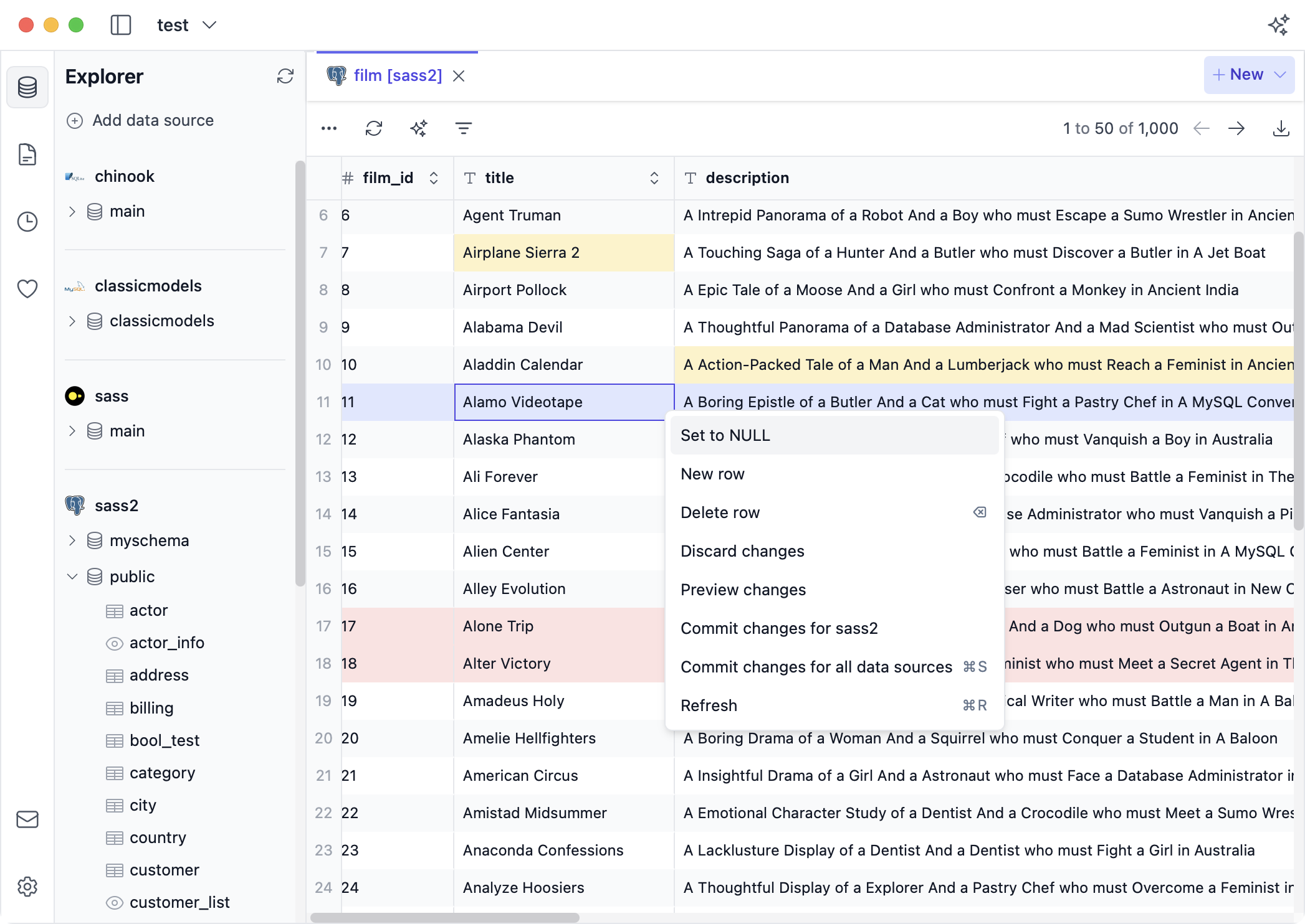 Table Viewer & Editor